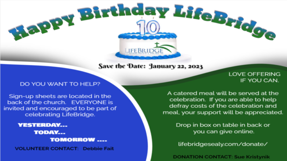 LifeBridge’s 10th Birthday!