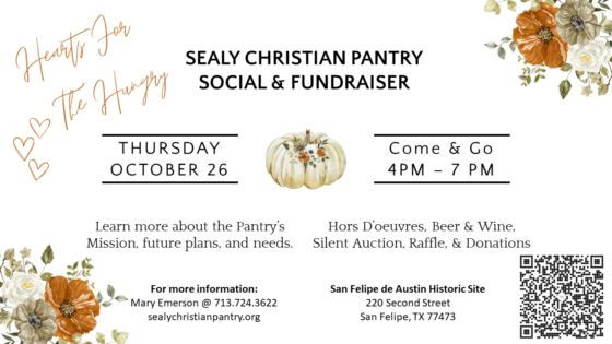 Sealy Christian Pantry Social & Fundraiser