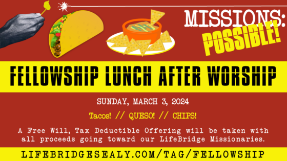 Fellowship Lunch for Missionaries!