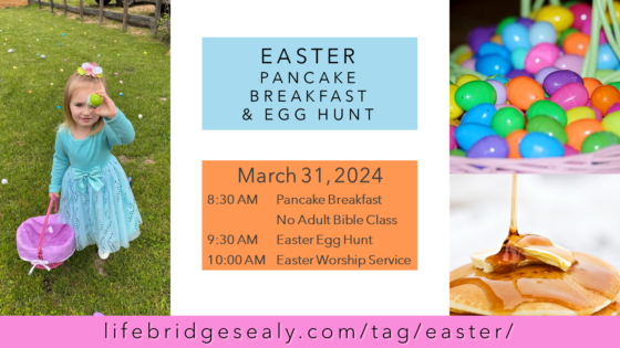EASTER, 2024 — Pancake Breakfast & Egg Hunt!