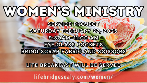 Eye Glass Cover Service Project — Women’s Ministry