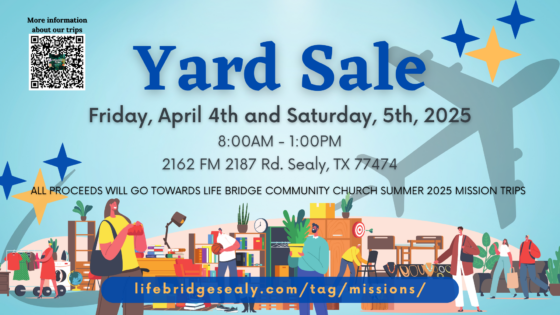 Yard Sale for Missions Support