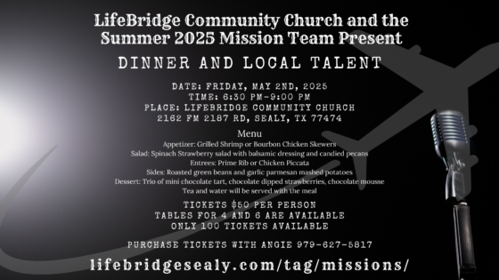 Missions Dinner and Local Talent