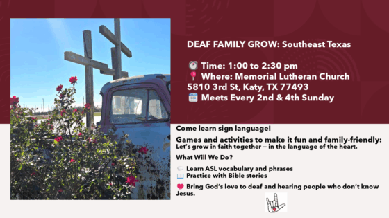 Deaf Family Grow: Southeast Texas! – ASL Classes for Fall, 2025