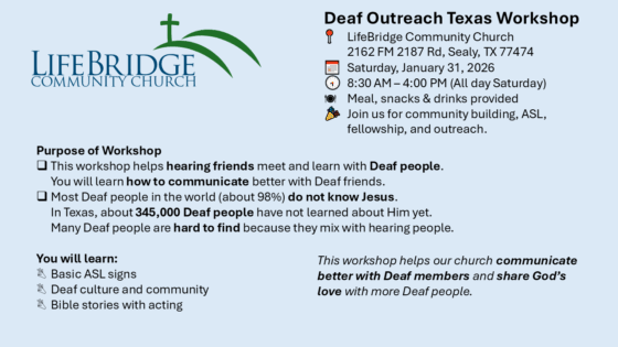 Deaf Outreach Texas Workshop